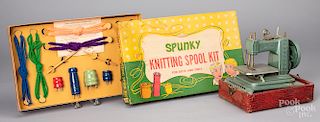 Spunky Knitting Spool Kit in the original box, etc.