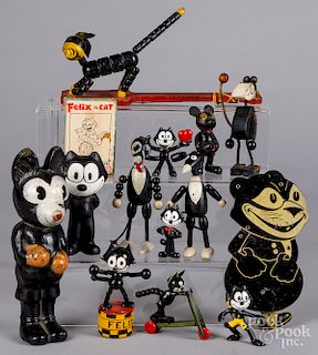 Group of Felix the cat figures