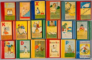Set of eighteen nursery rhyme Blockie-Box books