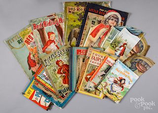 Large group of Little Red Riding Hood books.
