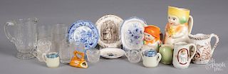Group of miscellaneous porcelain and glass