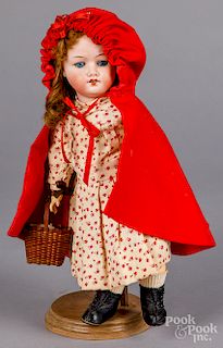 German bisque Little Red Riding Hood doll