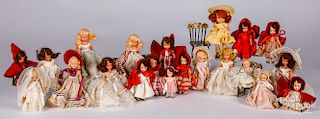 Large group of Storybook dolls