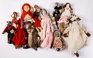 Collection of Big Bad Wolf dolls