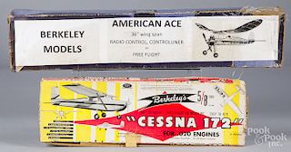 Six Berkeley Model airplane kits
