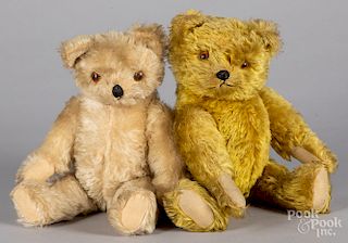 Two mohair teddy bears
