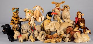 Twenty-five vintage and collectible mohair animals