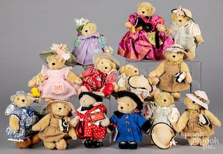 Thirteen Muffy Vanderbear teddy bears