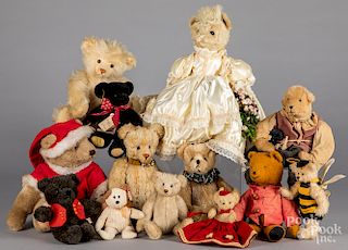 Thirteen artisan and collectible bears