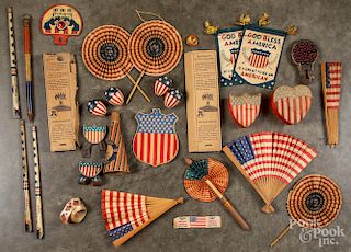 Collection of patriotic items