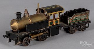 Carette live steam train locomotive and tender