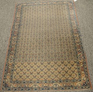 Oriental throw rug. 3'3" x 4'10" Provenance: Estate from Park Avenue, Manhattan New York