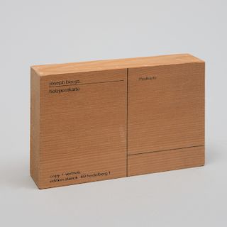 Joseph Beuys (1921-1986): Wood Postcard
