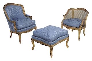 Suite of Louis XV Style Carved and