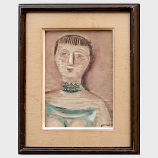 Attributed to Massimo Campigli (1895-1971): Performer