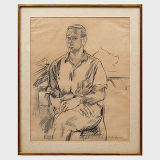 Hyde Solomon (1911-1982): Portrait of Lawrence Osgood