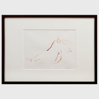 Grace Knowlton (b. 1932): Reclining Figures: Four Sketches