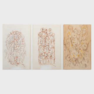 Charles Seliger (1926-2009): A Group of Three Sketches 