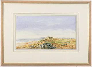 Watercolor, Scottish Golfing Green, Bill Waugh