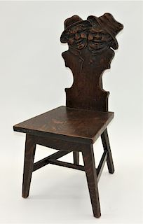 Stomps Burkhardt Co Oak Golliwog Figural Chair