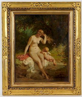 Alexandre Josquin Classical Nude Nymph Painting