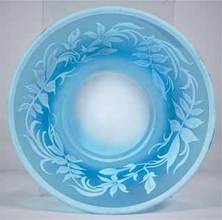 Stevens & Williams England Cameo Art Glass Bowl