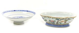 Two 20th C. Chinese Porcelain Dishes, Marked
