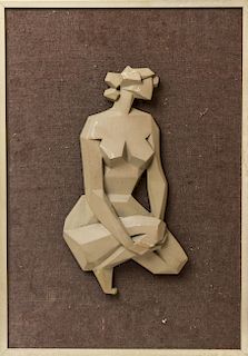 Giovanni Schoeman "Crouching Woman" Sculpture