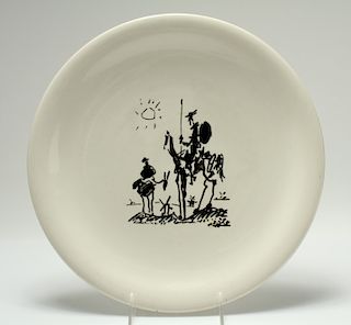 Pablo Picasso "Don Quixote" Salins Ceramic Plate