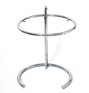 Eileen Grey Adjustable Chrome Metal Side Table