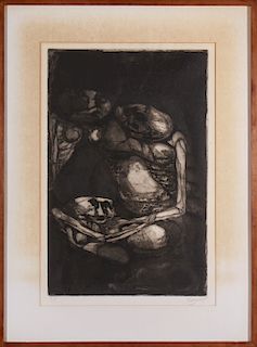 Marcos Irizarry "Personajes" Etching on Paper