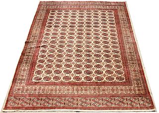 Turkmen Bokhara Persian Carpet 9' 3" x 11' 4"