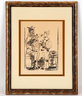 AFTER PABLO PICASSO FRAMED LITHOGRAPH