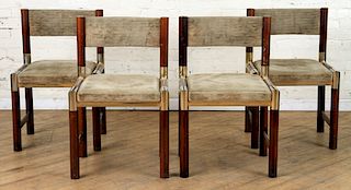 A SET OF FOUR BILLY HAINES STYLE CHAIRS C. 1970