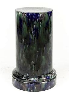 Rorstrand Majolica Glazed Pottery Pedestal