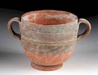 Rare Miniature Megarian Pottery Cup w/ Handles