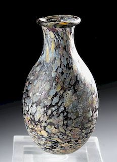 Roman Mosaic Glass Ampulla Bottle