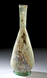 Elegant Roman Glass Vase w/ Long Ribs