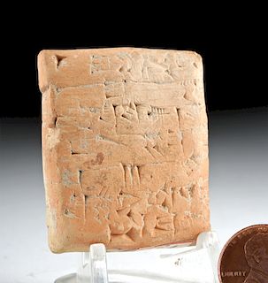 Translated Mesopotamian Terracotta Cuneiform Tablet