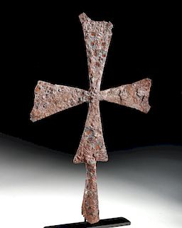 Fine Early Byzantine Iron Cross Standard