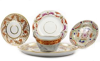 Five English Porcelain Items- Tureen, Tray, Dishes