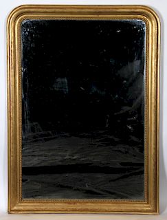 19TH C. FRENCH LOUIS PHILIPPE GILT WOOD MIRROR