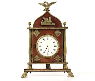 Mahogany Wood Sedan Clock, John White, London
