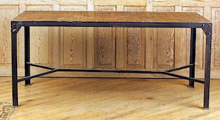 INDUSTRIAL IRON TABLE WOD TOP