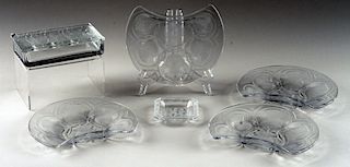 6PC. LOT OF LALIQUE CRYSTAL ARTICLES