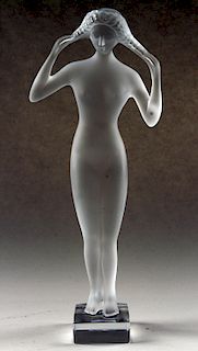 LALIQUE CRYSTAL FEMALE ISIS FIGURE