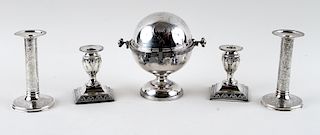 5PC. STERLING & SILVERPLATE ARTICLES 34.13 TR OZ