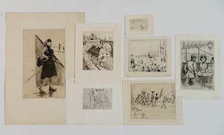 7 French prints