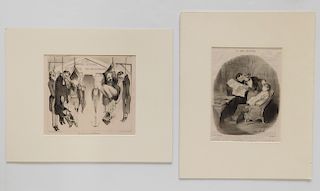 Honore Daumier lithograph