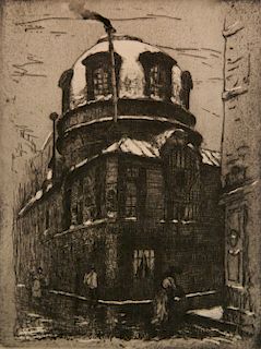 Frank Boggs etching